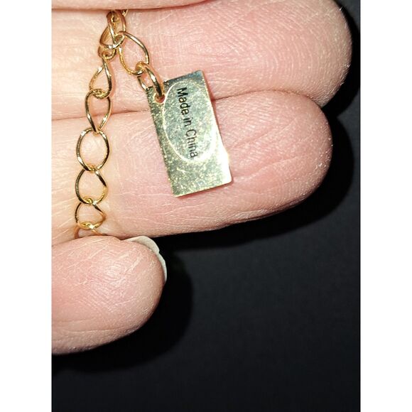 A Lilly Colorful Statement Necklace Rhinestone Gold Tone Fairy Core Royalty - Picture 9 of 11